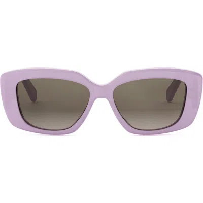 Celine Triomphe 55mm Rectangular Sunglasses