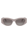Celine Triomphe 55mm Rectangular Sunglasses In Gray