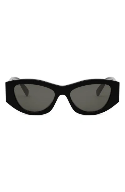 CELINE CELINE TRIOMPHE 55MM RECTANGULAR SUNGLASSES
