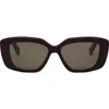 Celine Cl40216u Triomphe 69e Violet Sunglasses In Pattern