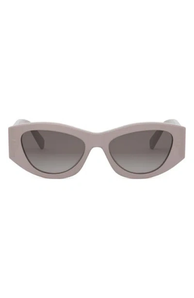 CELINE CELINE TRIOMPHE 55MM RECTANGULAR SUNGLASSES