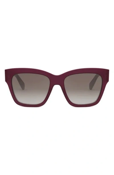 CELINE CELINE TRIOMPHE 55MM ROUND SUNGLASSES
