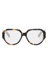 Celine Triomphe 56mm Geometric Eyeglasses In Multi