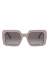 Celine Triomphe 56mm Square Sunglasses In Neutral