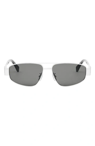 TRIOMPHE SUNGLASSES 573247 IN METAL GRADIENT SMOKE LENSES
