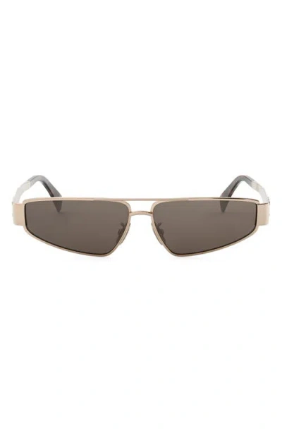 Celine Triomphe 59mm Geometric Sunglasses In Brown