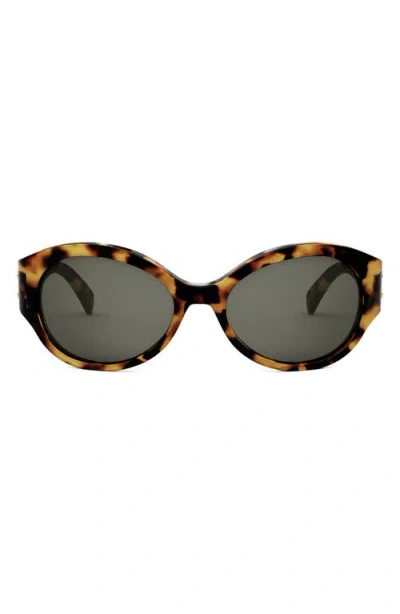 Celine Triomphe 62mm Oval Sunglasses In Multi