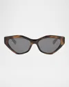 Celine Triomphe Acetate Cat-eye Sunglasses In Multi