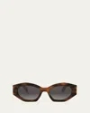 Celine Triomphe Acetate Oval Sunglasses