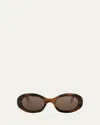 Celine Triomphe Acetate Oval Sunglasses