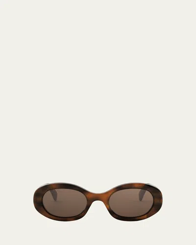 Celine Triomphe Acetate Oval Sunglasses