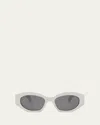Celine Triomphe Acetate Oval Sunglasses