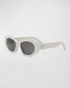 CELINE TRIOMPHE ACETATE OVAL SUNGLASSES