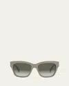 Celine Triomphe Acetate Square Sunglasses In Beige Gradient Brown