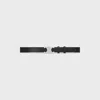 Celine Large Trimphe Vintage Belt In Black