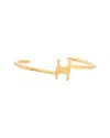 Celine Triomphe Asymmetric Asymmetrical Bracelet In Gold