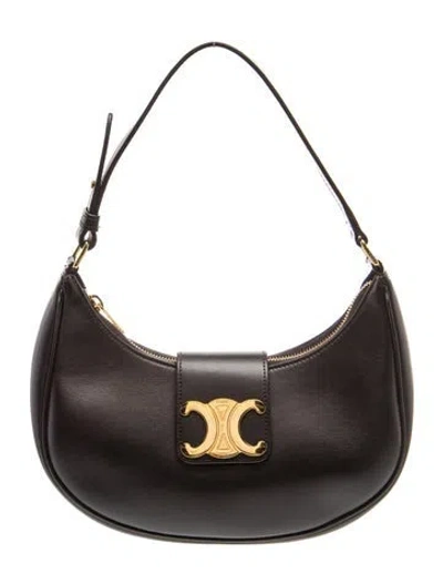Pre-owned Celine Triomphe Ava Medium 2024 In Black