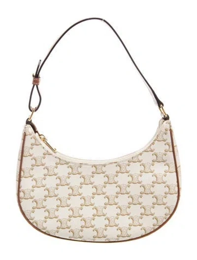 Pre-owned Celine Triomphe Ava In Neutrals