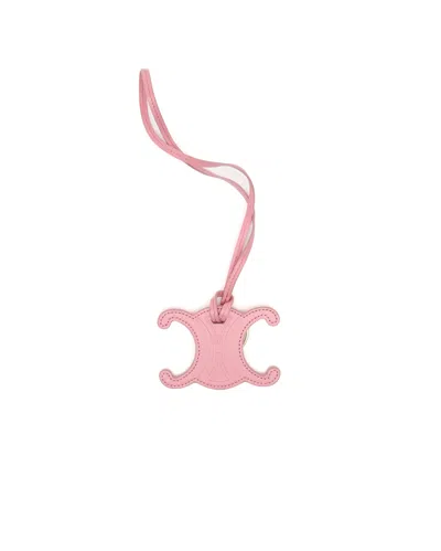 Celine Céline Triomphe Bag Charm In Pink