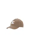 Celine Triomphe Baseball Cap In Gray