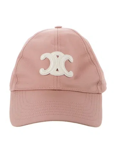 Pre-owned Celine Triomphe Baseball Cap W/ Tags In Pink