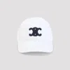Celine Triomphe Baseball Hat In White