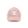 Celine Triomphe Baseball Hat Women In Pink