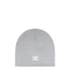 Celine Triomphe Beanie In Wool In Gray