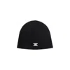 Celine Triomphe Logo-embroidered Wool Beanie In Black