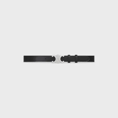Celine Triomphe Belt In Black
