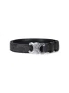 Celine Adjustable Monogram Pattern Belts In Black