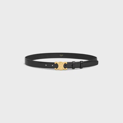 Celine Triomphe Belt In Black