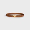 Celine Triomphe Belt In Brown