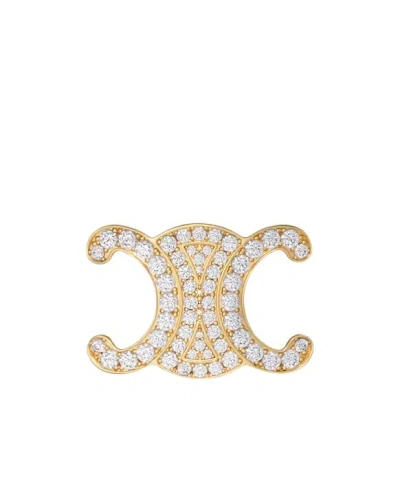 Celine Triomphe Belt Buckle In Multi