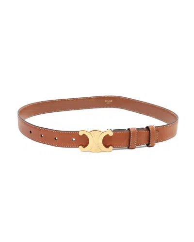 Pre-owned Celine Céline Triomphe Belt, Size 70 In Other