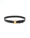 Celine Céline Triomphe Belt Size 75 In Black