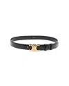 Celine Céline Triomphe Belt Size 75 In Black