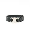 Celine Céline Triomphe Belt, Size 85 In Black