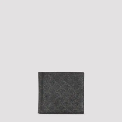 Celine Triomphe Bifold Wallet Mini In Black