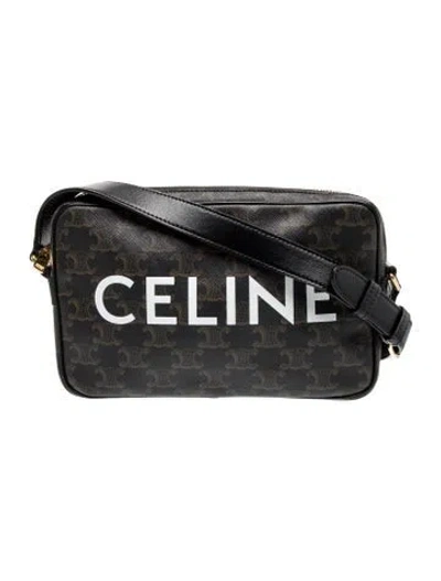Pre-owned Celine Triomphe In Black