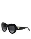 Celine Triomphe Logo Oval Acetate Sunglasses