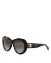 Celine Triomphe Logo Oval Acetate Sunglasses