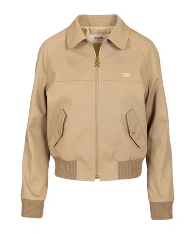 Celine Lapel Long Sleeve Casual Jacket
