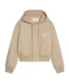 Celine Triomphe Blouson Jacket In Oxford Cotton In Neutral