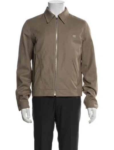 Pre-owned Celine Triomphe Blouson Triomphe Jacket In Neutral
