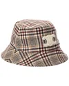 Celine Triomphe Bob Princes Of Wales Wool-blend Hat In Multi