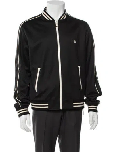 Pre-owned Celine Triomphe Bomber Jacket In Black