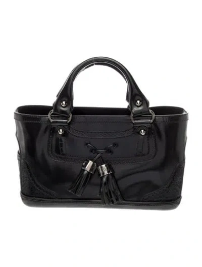 Pre-owned Celine Triomphe Boogie Vintage In Black