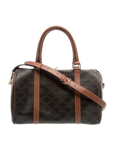 Pre-owned Celine Triomphe Boston Large 2023 In Brown