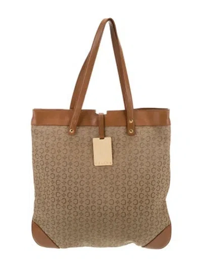 Pre-owned Celine Triomphe Boston In Neutral